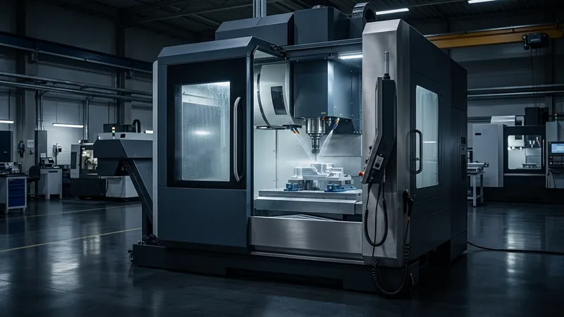 Celda de producción de torneado y fresado CNC de alta precisión en planta industrial